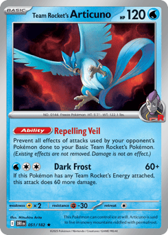 Team Rocket's Articuno – Rare – Destined Rivals