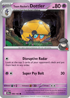 Team Rocket's Dottler – Common