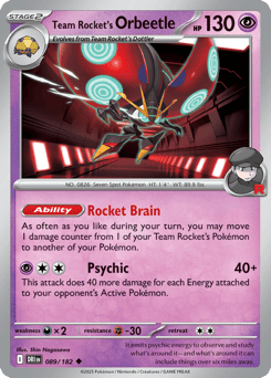 Team Rocket's Orbeetle – Uncommon – Destined Rivals