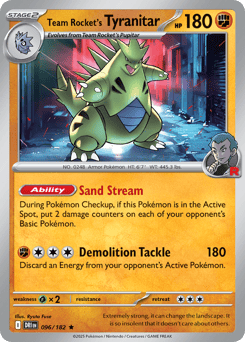 Team Rocket's Tyranitar – Rare