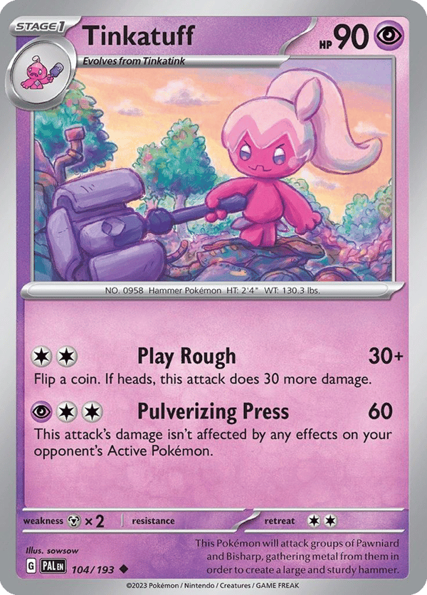 Tinkatuff – Uncommon – Paldea Evolved