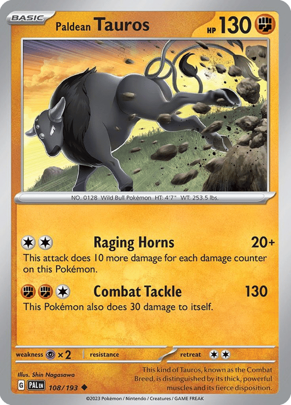 Paldean Tauros – Uncommon – Paldea Evolved
