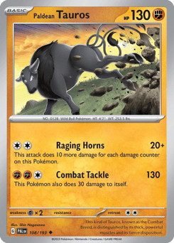 Paldean Tauros – Uncommon – Paldea Evolved
