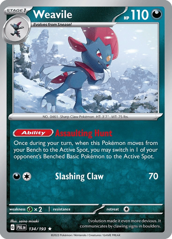 Weavile – Rare – Paldea Evolved