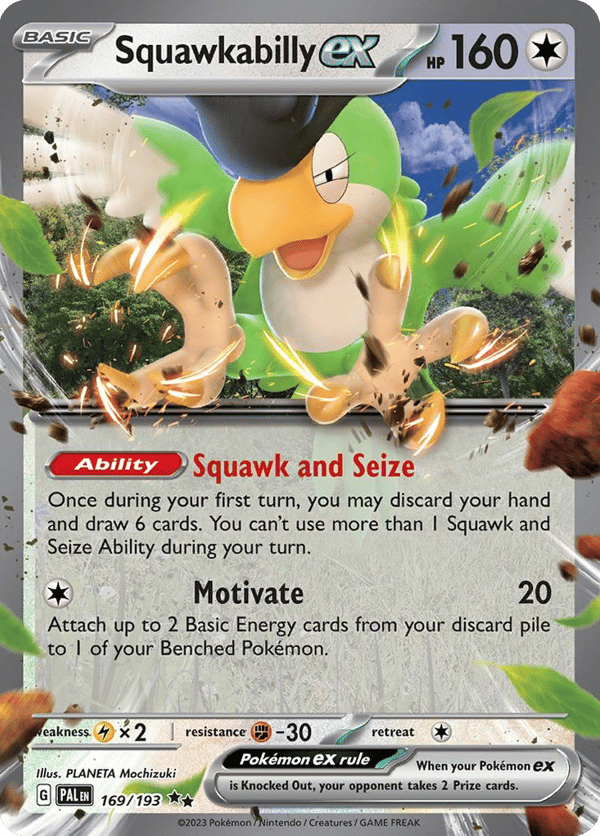 Squawkabilly ex – Double Rare – Paldea Evolved