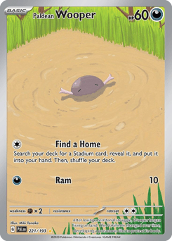 Paldean Wooper – Illustration Rare