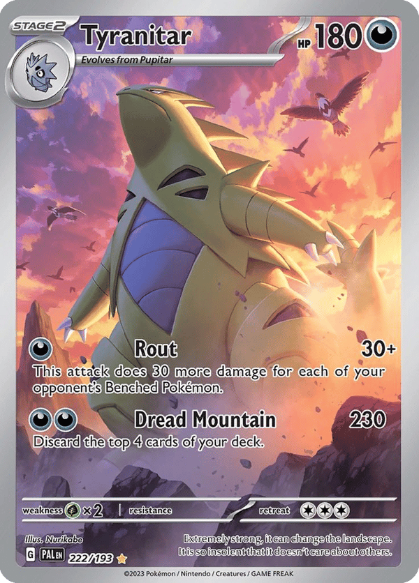 Tyranitar – Illustration Rare – Paldea Evolved