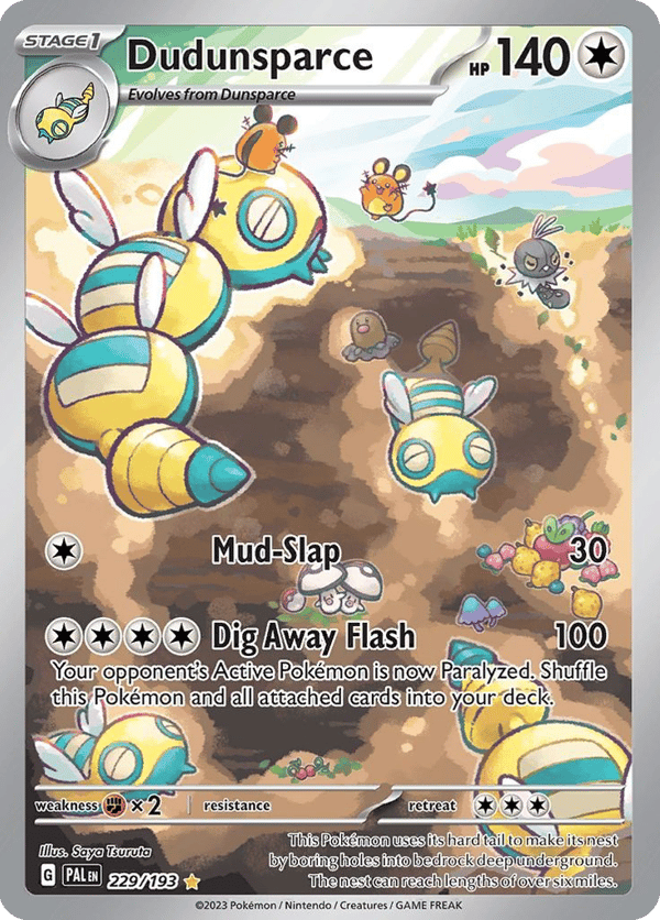 Dudunsparce – Illustration Rare – Paldea Evolved