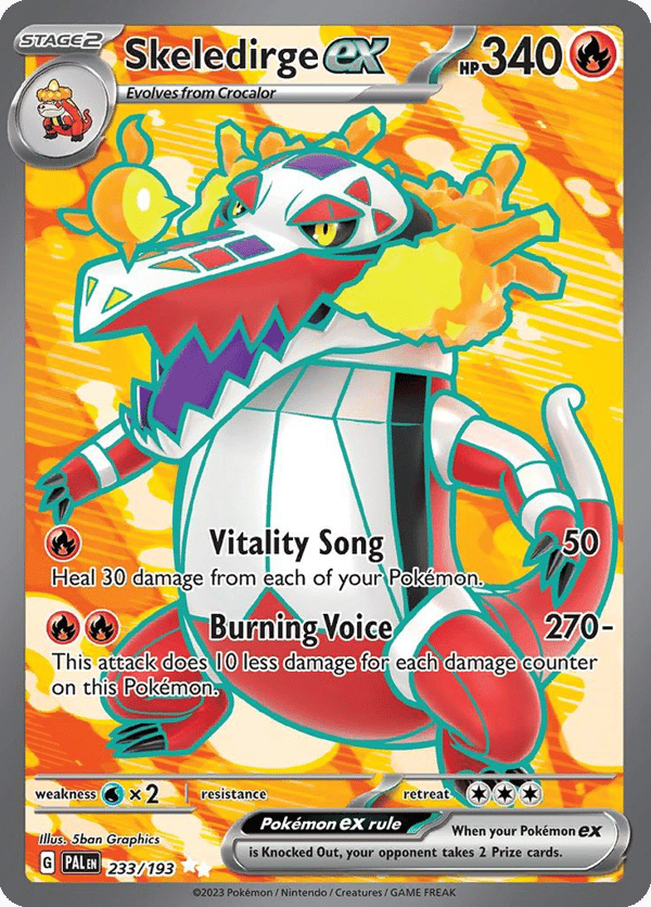 Skeledirge ex – Ultra Rare – Paldea Evolved