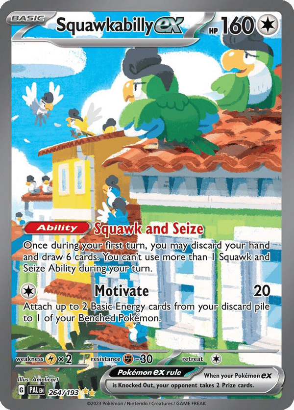 Squawkabilly ex – Special Illustration Rare – Paldea Evolved