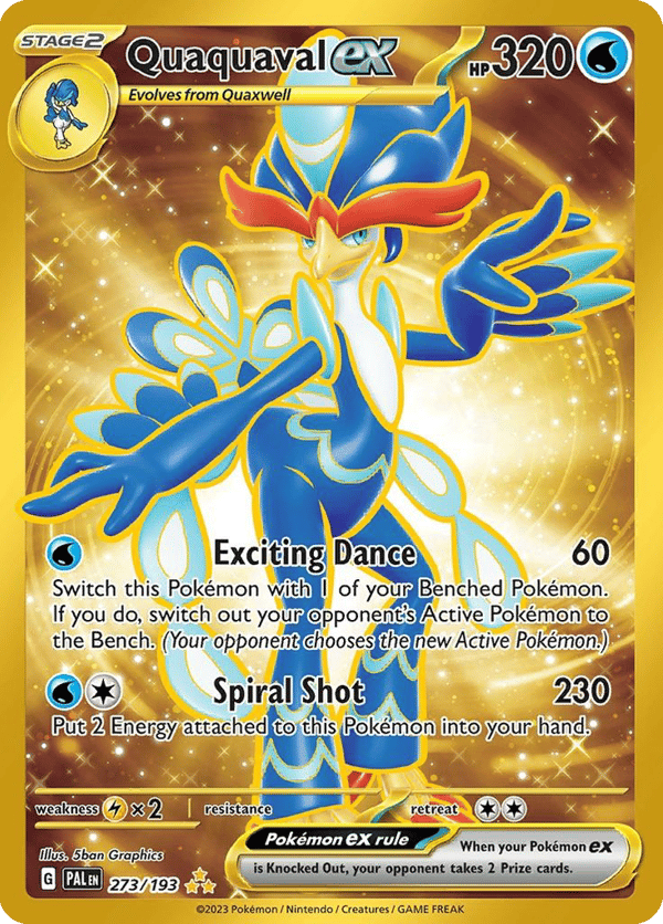 Quaquaval ex – Hyper Rare – Paldea Evolved