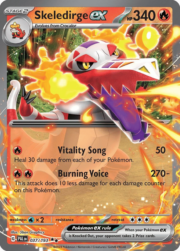 Skeledirge ex – Double Rare – Paldea Evolved