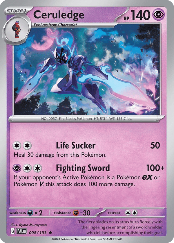 Ceruledge – Rare – Paldea Evolved