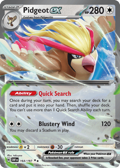 Pidgeot ex – Double Rare – Obsidian Flames