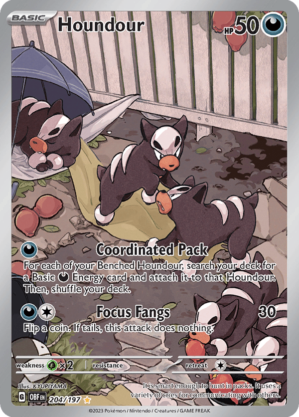 Houndour – Obsidian Flames