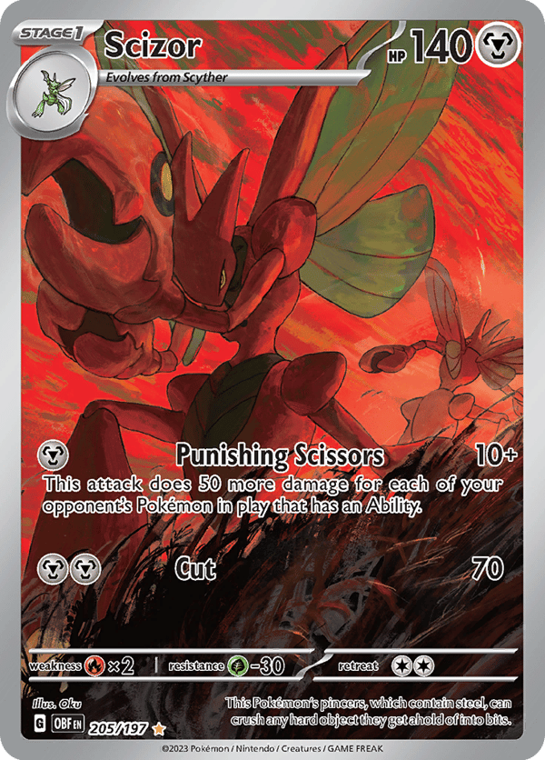 Scizor – Illustration Rare – Obsidian Flames
