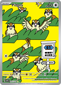 Pidgey – Illustration Rare – Obsidian Flames