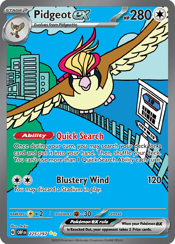 Pidgeot ex – Special Illustration Rare – Obsidian Flames