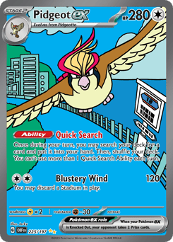 Pidgeot ex – Special Illustration Rare – Obsidian Flames