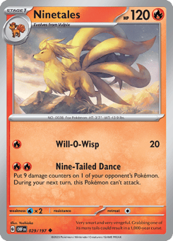Ninetales – Uncommon – Obsidian Flames