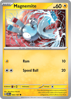 Magnemite – Common – Obsidian Flames