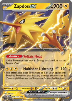 Zapdos ex – Double Rare – 151