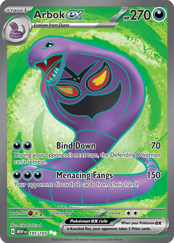 Arbok ex – Ultra Rare – 151