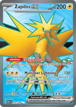 Zapdos ex – Ultra Rare – 151