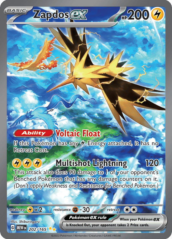 Zapdos ex – Special Illustration Rare – 151