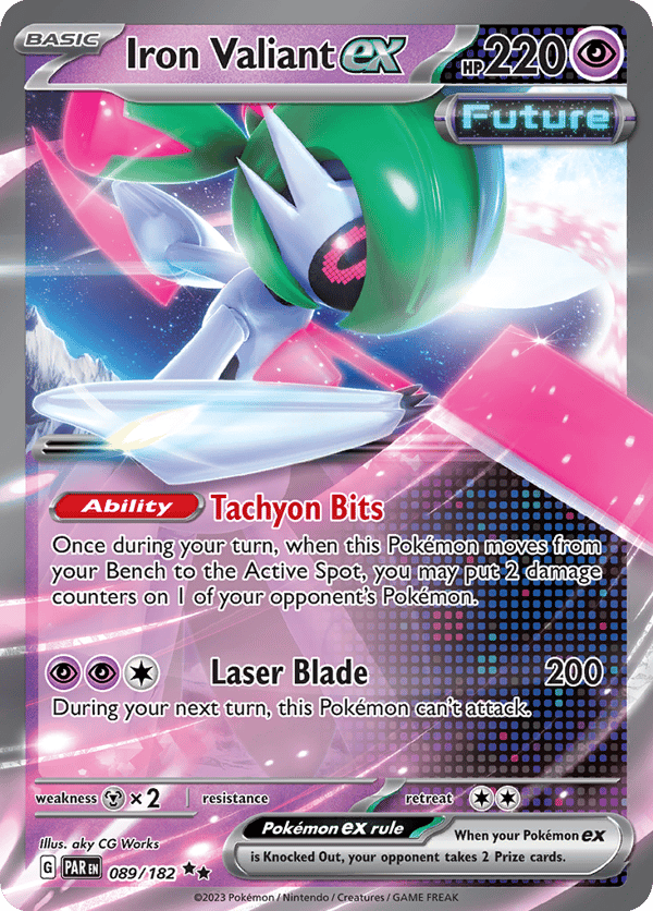 Iron Valiant ex – Double Rare – Paradox Rift