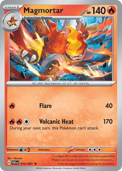 Magmortar – Rare – Paldean Fates