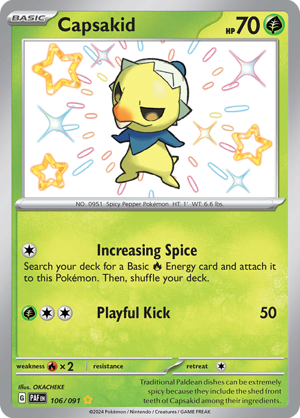 Capsakid – Shiny Rare – Paldean Fates