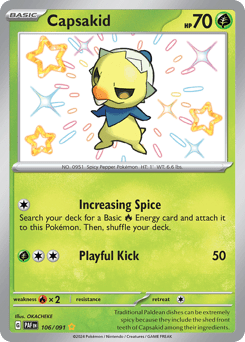 Capsakid – Shiny Rare – Paldean Fates
