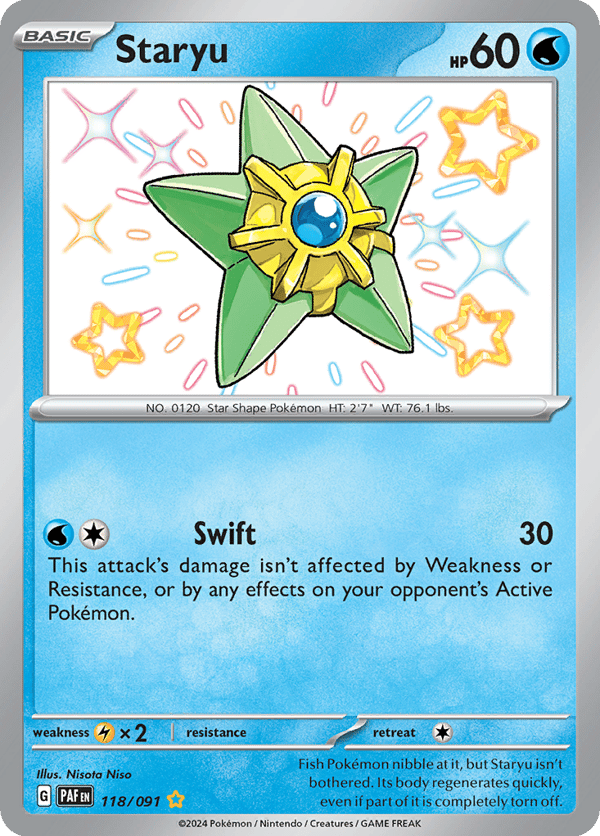 Staryu – Shiny Rare – Paldean Fates