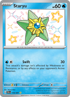 Staryu – Shiny Rare – Paldean Fates