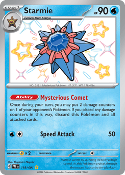 Starmie – Shiny Rare – Paldean Fates