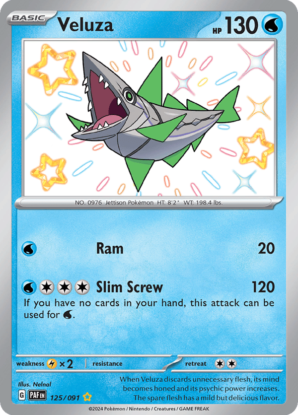 Veluza – Shiny Rare – Paldean Fates