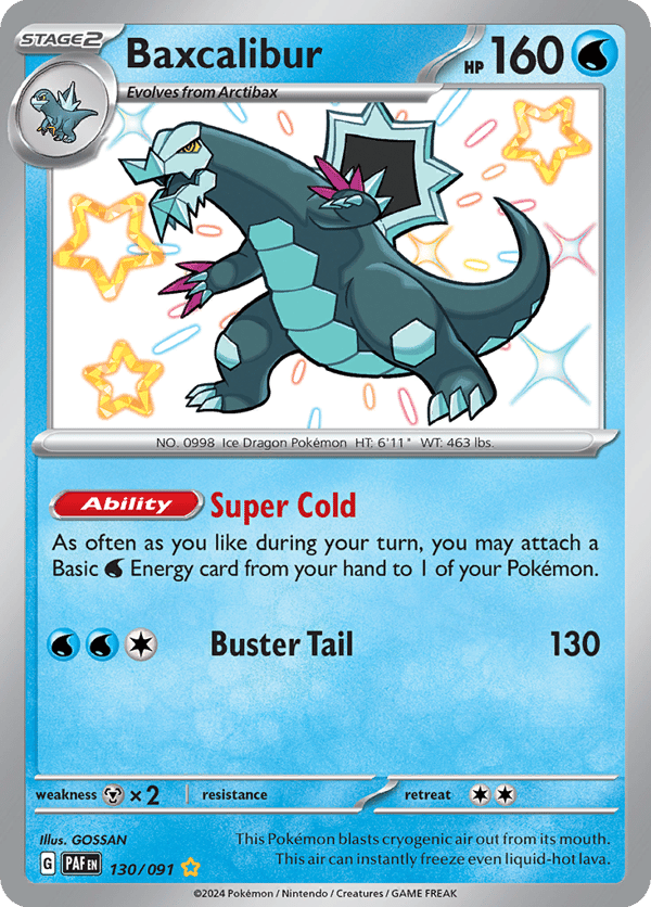 Baxcalibur – Shiny Rare – Paldean Fates