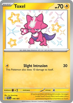 Toxel – Shiny Rare – Paldean Fates