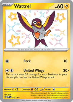 Wattrel – Shiny Rare – Paldean Fates