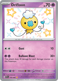 Drifloon – Shiny Rare – Paldean Fates