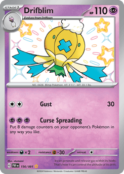 Drifblim – Shiny Rare – Paldean Fates