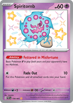 Spiritomb – Shiny Rare – Paldean Fates