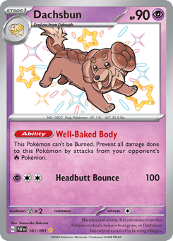Dachsbun – Shiny Rare – Paldean Fates