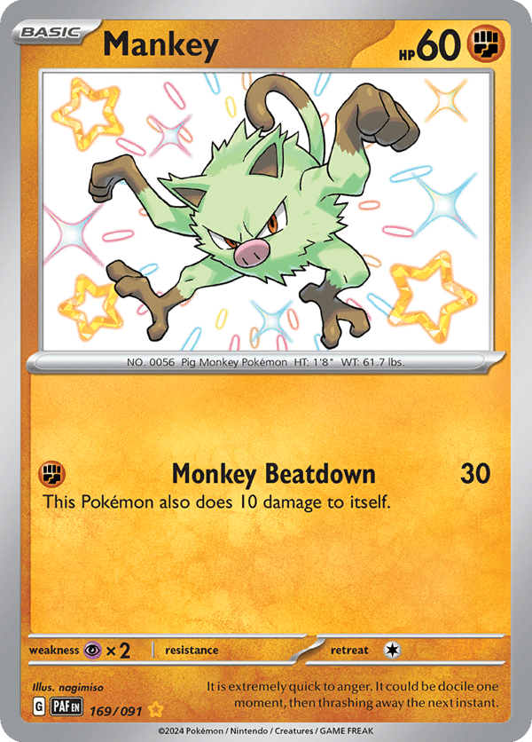 Mankey – Paldean Fates