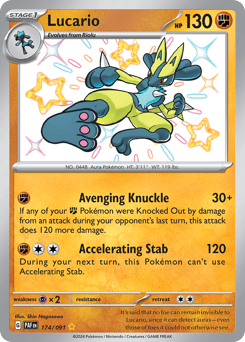 Lucario – Shiny Rare – Paldean Fates