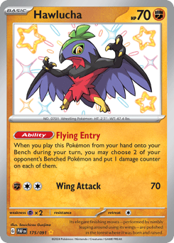 Hawlucha – Shiny Rare – Paldean Fates