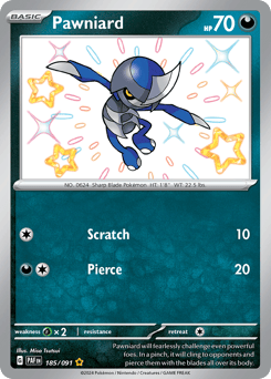 Pawniard – Shiny Rare – Paldean Fates