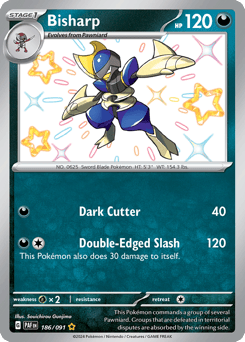 Bisharp – Shiny Rare – Paldean Fates