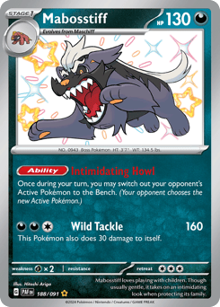 Mabosstiff – Shiny Rare – Paldean Fates